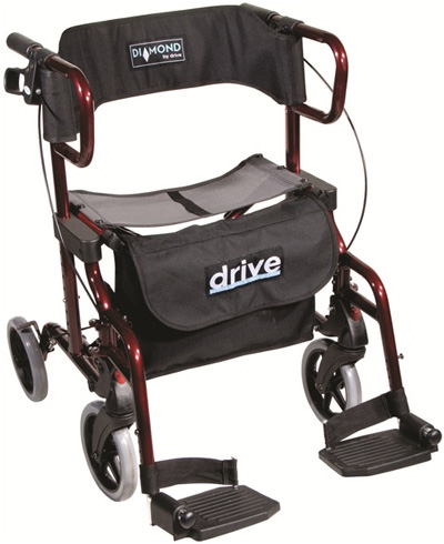 Diamond Deluxe Rollator with Transport Seat / Chair